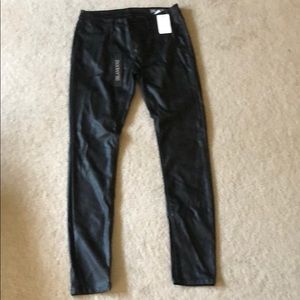 Faux leather pants